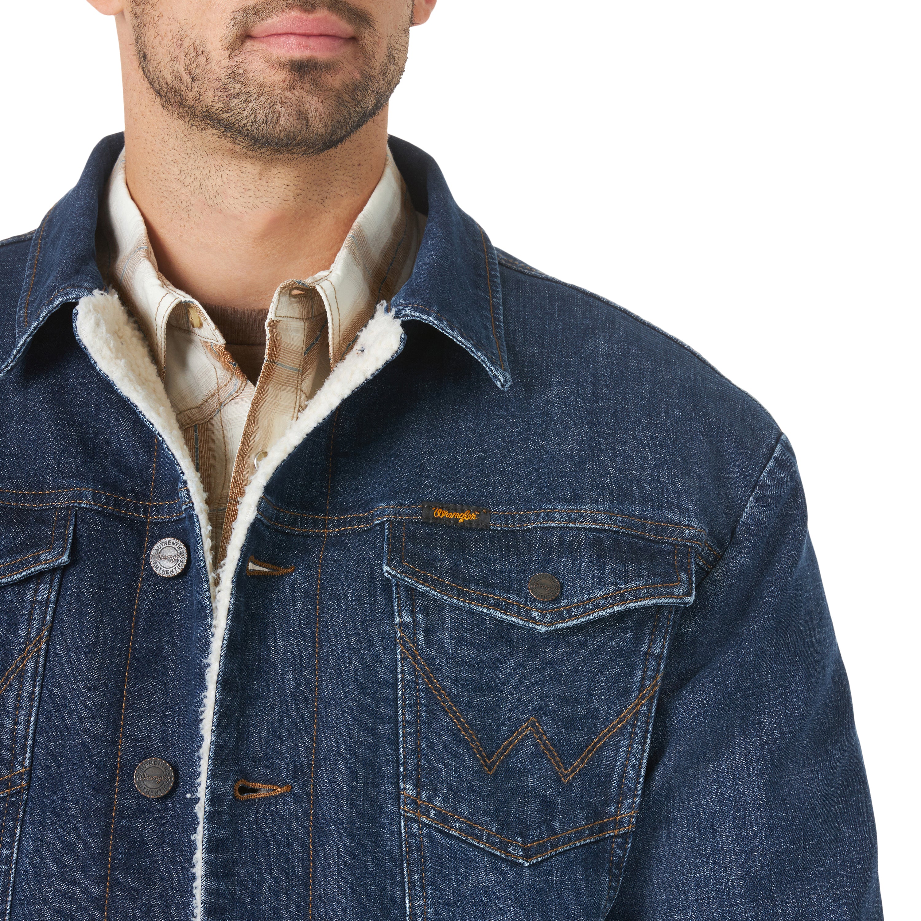 Wrangler Men's Lined Denim Jacket