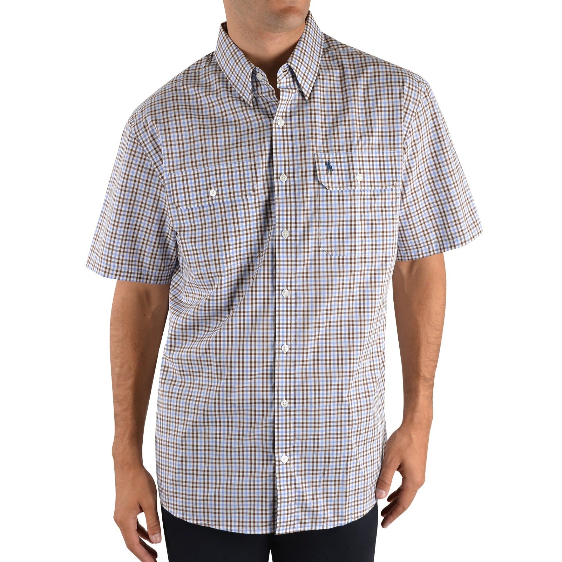 Men’s Brae Check 2-Pocket Short Sleeve Shirt